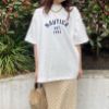 圖片 🇯🇵 NAUTICA FELT PACH ARCH LOGO S/S TEE 日本限定 新款小字短T