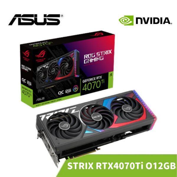 圖片 ASUS 華碩 ROG-STRIX-RTX4070Ti-O12G-GAMING 顯示卡