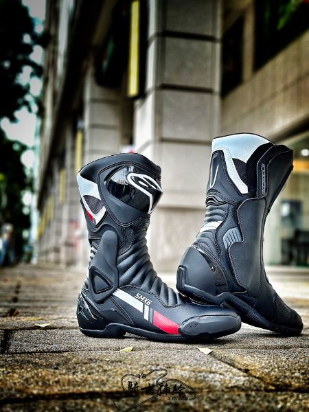 圖片 ALPINESTARS A星 SMX-6 V2 黑白灰 本田 長筒 車靴 入門 透氣