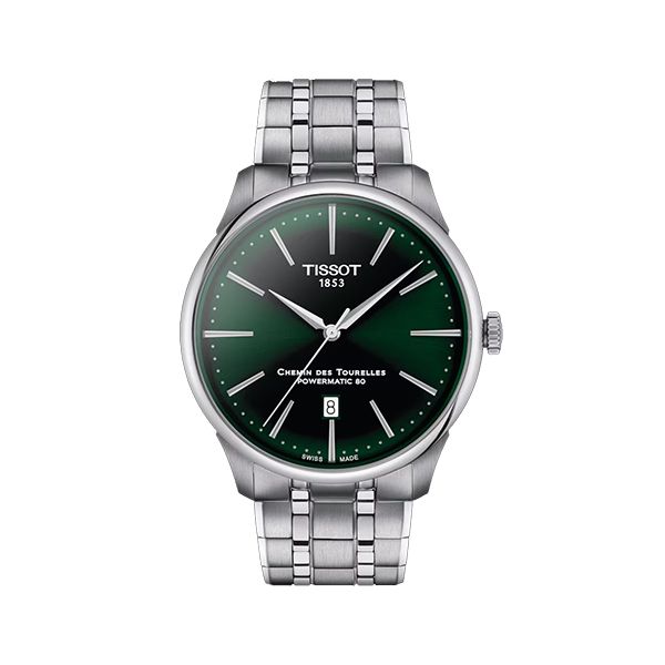 圖片 原廠代理店TISSOT 天梭杜魯爾系列自動腕錶42MM  T139.407.11.091.00 綠X銀