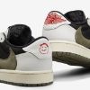 圖片 帝安諾-實體店面 Travis Scott x Nike Air Jordan 1 Low "Medium Olive" 黑綠橄欖 倒鉤 5.0 DZ4137-106