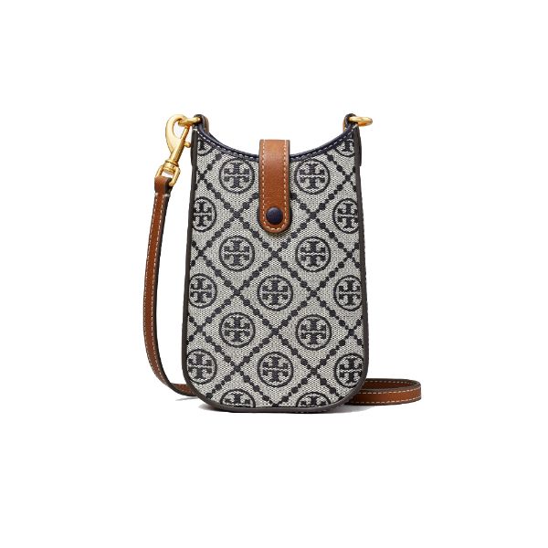 圖片 TORY BURCH T MONOGRAM 手機斜背包 藍色 143500/405