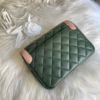 圖片 Chanel 古巴綠拼粉菱格方胖