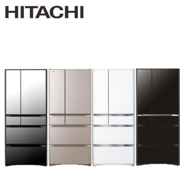 圖片 HITACHI 日立 676L 日製變頻一級琉璃六門冰箱 RXG680NJ