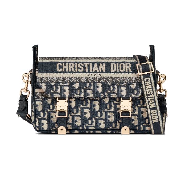 圖片 Dior迪奧 小碼 DIORCAMP 手袋/斜背包/郵差包 藍色M1241ORIW_M928
