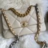 圖片 Chanel 淺米色編織19bag