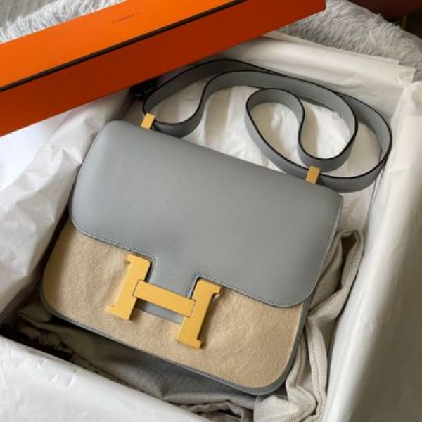 圖片 Hermes constance 24 8U 冰川藍金釦