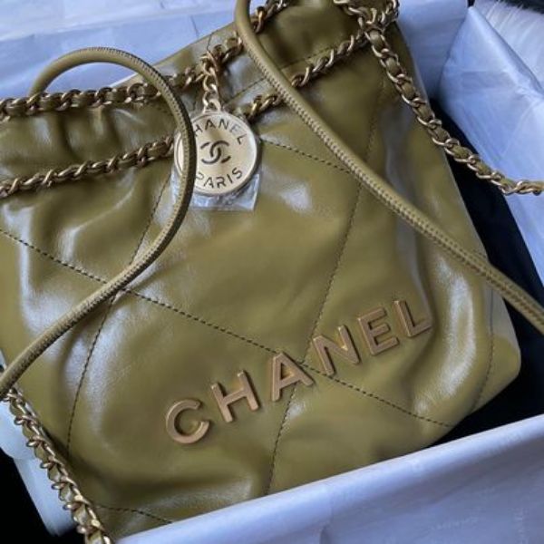 圖片 Chanel 23a牛油果綠mini 22bag