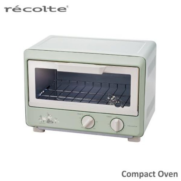 圖片 日本recolte 麗克特 Compact 電烤箱 MOOMIN限定版-淡灰綠〈有點厲害-零卡分期〉Z-162-ROT-1-MGR