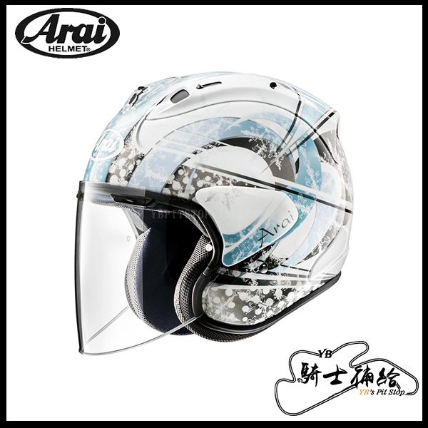 圖片  ARAI VZ-RAM SNOW DOME BLUE 藍 頂級 3/4 半罩 安全帽 VZ RAM