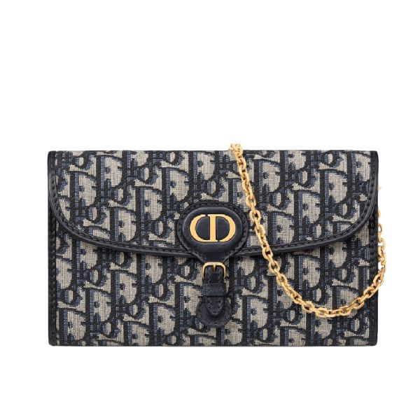 圖片 迪奧 Bobby East West 老花鍊包/斜背包/肩背包 藍色 斜緹花 S5703UTZQM 928