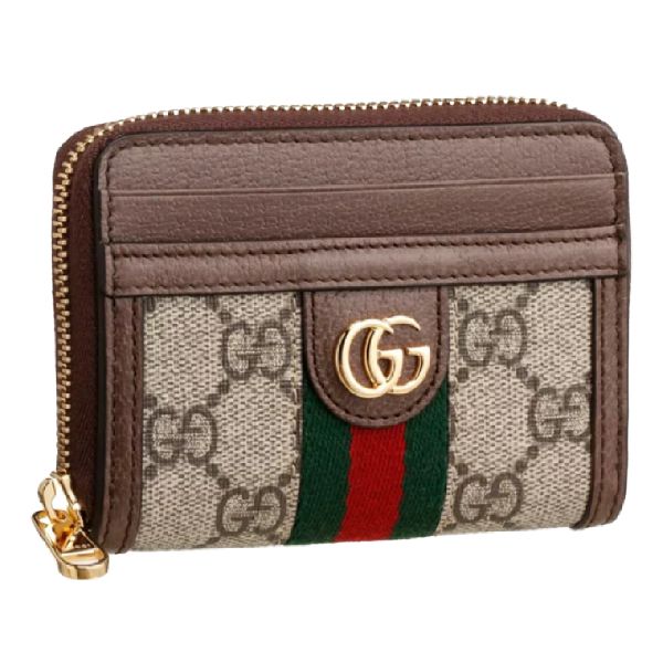 圖片 Gucci OPHIDIA GG 經典老花 棕色 SUPREME帆布 卡夾/零錢包/名片夾 65855296IWG8745