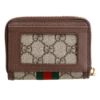 圖片 Gucci OPHIDIA GG 經典老花 棕色 SUPREME帆布 卡夾/零錢包/名片夾 65855296IWG8745
