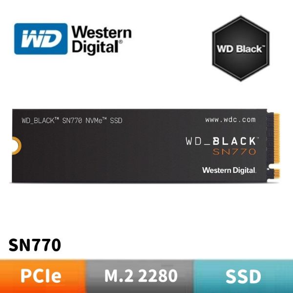 圖片 WD 威騰 黑標 SN770 SSD PCIe NVMe 固態硬碟