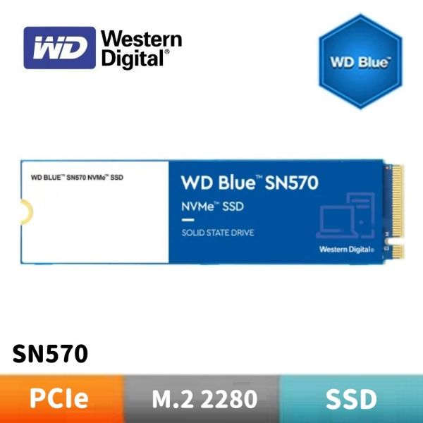 圖片 WD 威騰 藍標 SN570 SSD PCIe NVMe固態硬碟