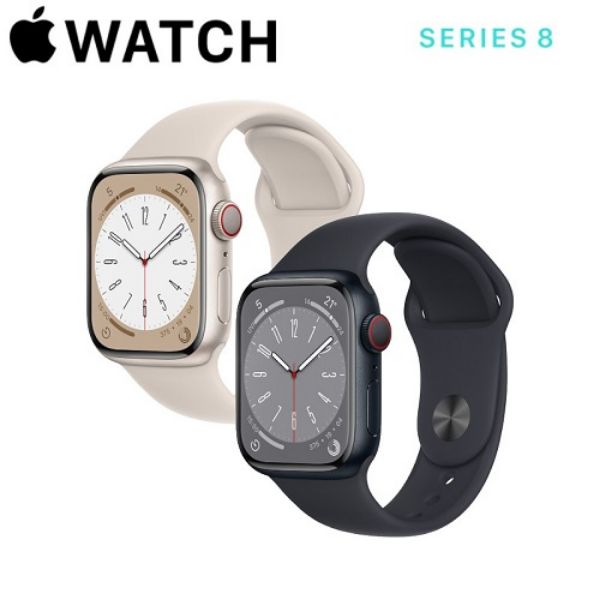 圖片 Apple Watch S8 (LTE) 45mm - 鋁金屬錶殼配運動錶帶