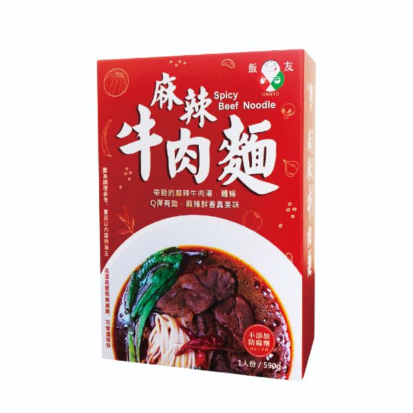 圖片 麻辣牛肉麵590g/盒