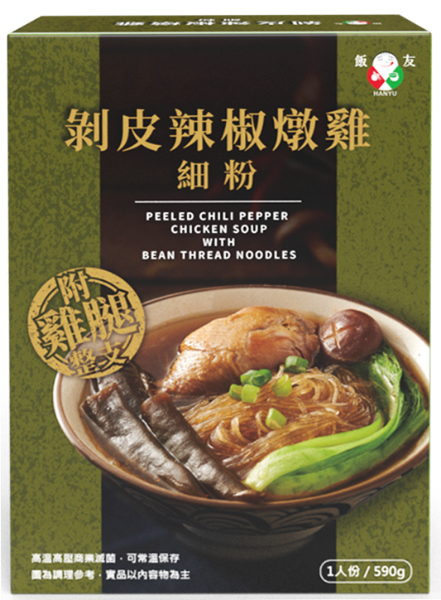 圖片 【飯友】剝皮辣椒燉雞細粉 590g/盒