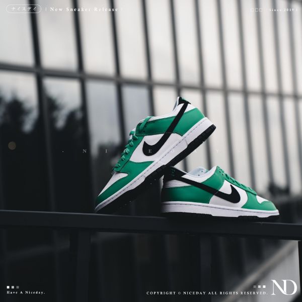 圖片 NICEDAY 代購 Nike Dunk Low 塞爾提克 波士頓 綠 白 黑 男 FN3612-300