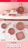 圖片 韓國 NEOFLAM FIKA PINK系列 鑄造3鍋組(雙耳湯鍋+單柄湯鍋+炒鍋)-粉紅