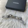 圖片 Chanel 22s灰色牛仔logo蝴蝶結髮夾