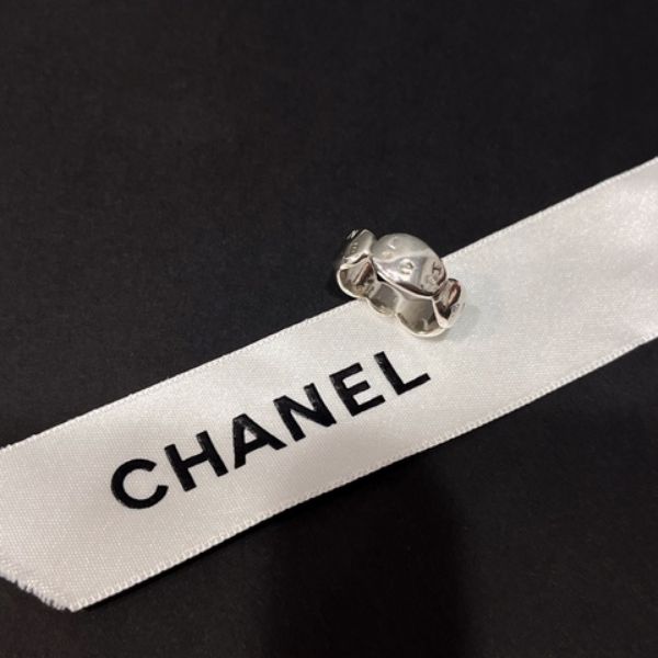 圖片 【哈極品】美品《CHANEL 香奈兒 純銀橢圓造型戒指 戒圍#9》