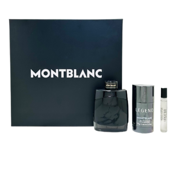 圖片 MONTBLANC 傳奇至尊男性淡香精禮盒(淡香精100ML+隨身筆7.5ML+體香膏75G)