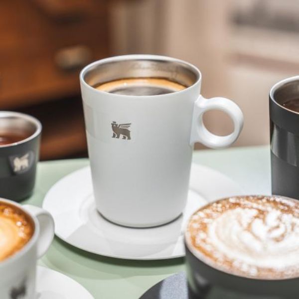 圖片 美國 STANLEY 晨光時刻 雙層不鏽鋼拿鐵咖啡杯-晨霧白《WUZ屋子》Z-355-ST-10-11017-021