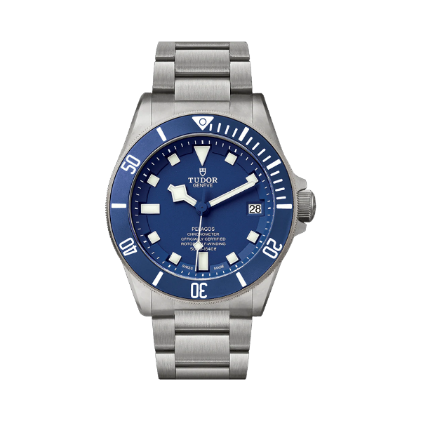 圖片 【TUDOR】帝舵 PELAGOS 500米 藍水鬼 藍色陶質字圈 鈦金屬 藍面 25600TB