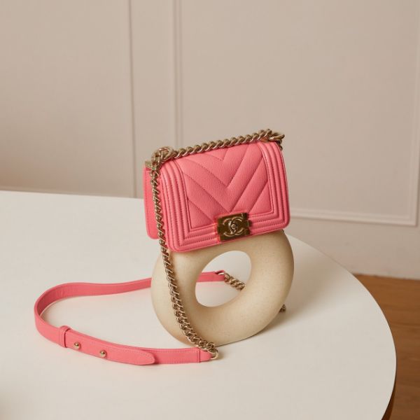 圖片 Chanel | 22s Mini Boy /coral pink