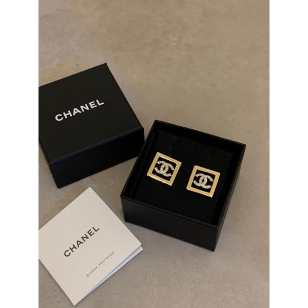 圖片 Chanel 香奈兒 經典Logo設計 女生 女款 耳環 現貨