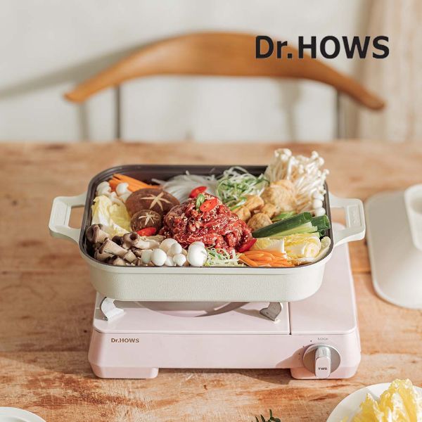 圖片 韓國 Dr.HOWS BRIO深烤煎煮鍋-奶油白