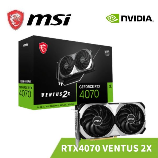 圖片 MSI 微星 GeForce RTX 4070 VENTUS 2X 12G OC 顯示卡