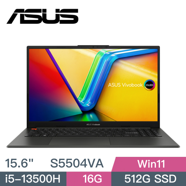 圖片 華碩 ASUS S5504VA-0132K13500H 午夜黑 OLED  分期零利率