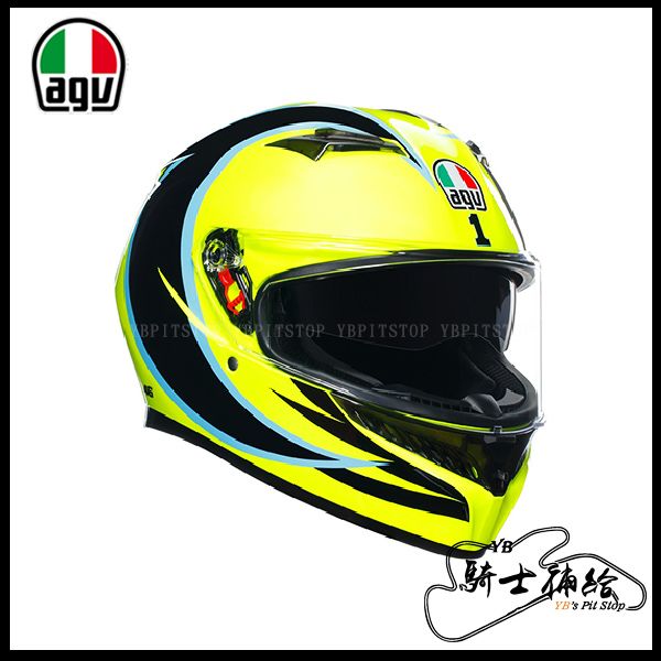 圖片 AGV K3 ROSSI WT PHILLIP ISLAND 2005 安全帽 全新款 內墨片 亞洲版 實體門市