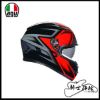 圖片 AGV K3 COMPOUND BLACK RED 黑紅 亮面 安全帽 全新款 內墨片 亞洲版 實體門市