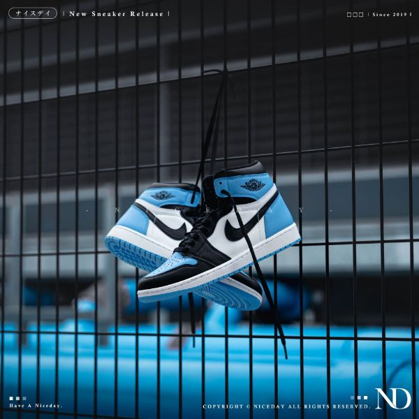 圖片 NICEDAY 現貨 Nike Air Jordan 1 High OG University Blue 北卡藍 大學藍 男女尺寸 DZ5485-400