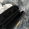 圖片 Chanel 黑金荔枝boy釦拉鍊零錢卡包