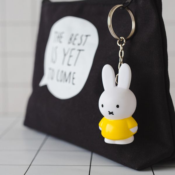 圖片 Miffy 米菲兔經典款公仔鑰匙圈吊飾 - 黃色