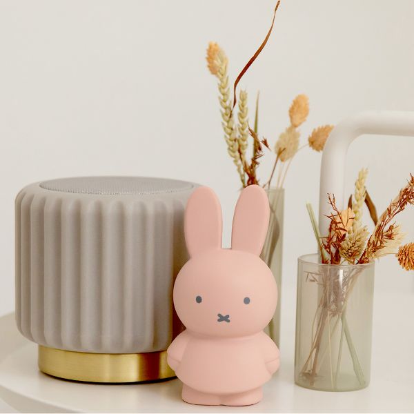 圖片 Miffy 米菲兔莫蘭迪色系款公仔存錢筒-中號 淺粉色