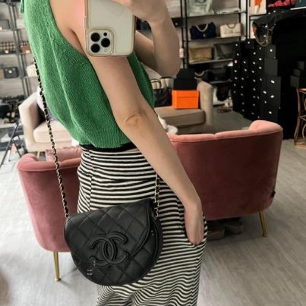 圖片 Chanel 23p黑武士荔枝馬鞍包