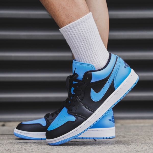 圖片 Nike Air Jordan 1 Low "University blue" 北卡藍黑 553558-041