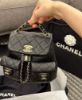 圖片 CHANEL AS3787 mini Duma 荔枝皮後背包 黑