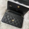 圖片 Chanel 23b 黑金荔枝大logo WOC