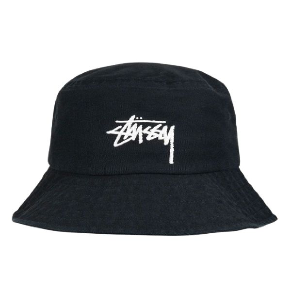 圖片 STUSSY 基本款LOGO漁夫帽 黑色 1321132 BLACK