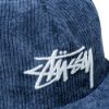 圖片 STUSSY 刺繡LOGO 燈芯絨鴨舌帽/網帽 海軍藍色 1311068 NAVY