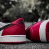 圖片 AIR JORDAN 1 LOW OG BLACK TOE  芝加哥 白黑紅 低筒休閒鞋 CZ0790-106