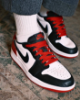 圖片 AIR JORDAN 1 LOW OG BLACK TOE  芝加哥 白黑紅 低筒休閒鞋 CZ0790-106