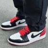 圖片 AIR JORDAN 1 LOW OG BLACK TOE  芝加哥 白黑紅 低筒休閒鞋 CZ0790-106