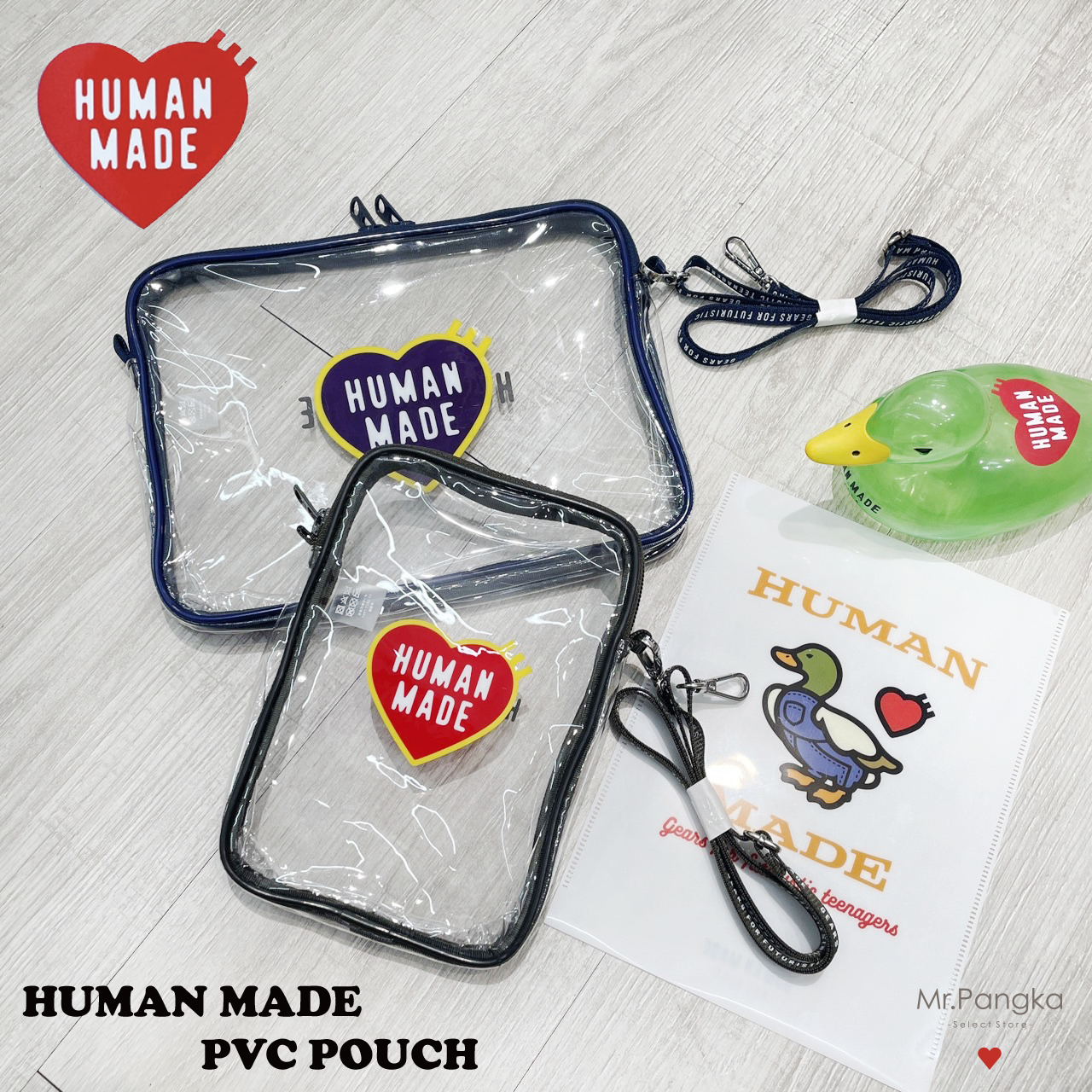 ❤️HUMAN MADE PVC POUCH 透明小包-zingala商店